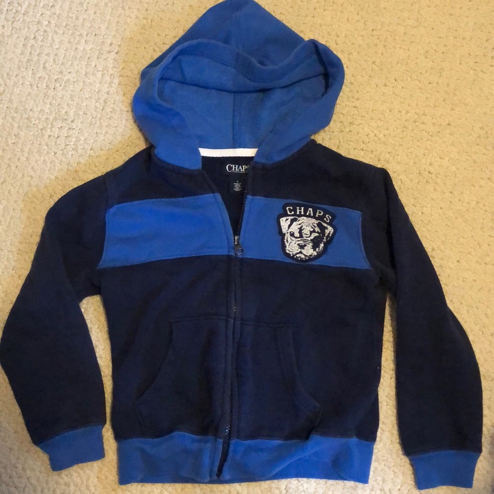 Chaps boys zip sweatshirt